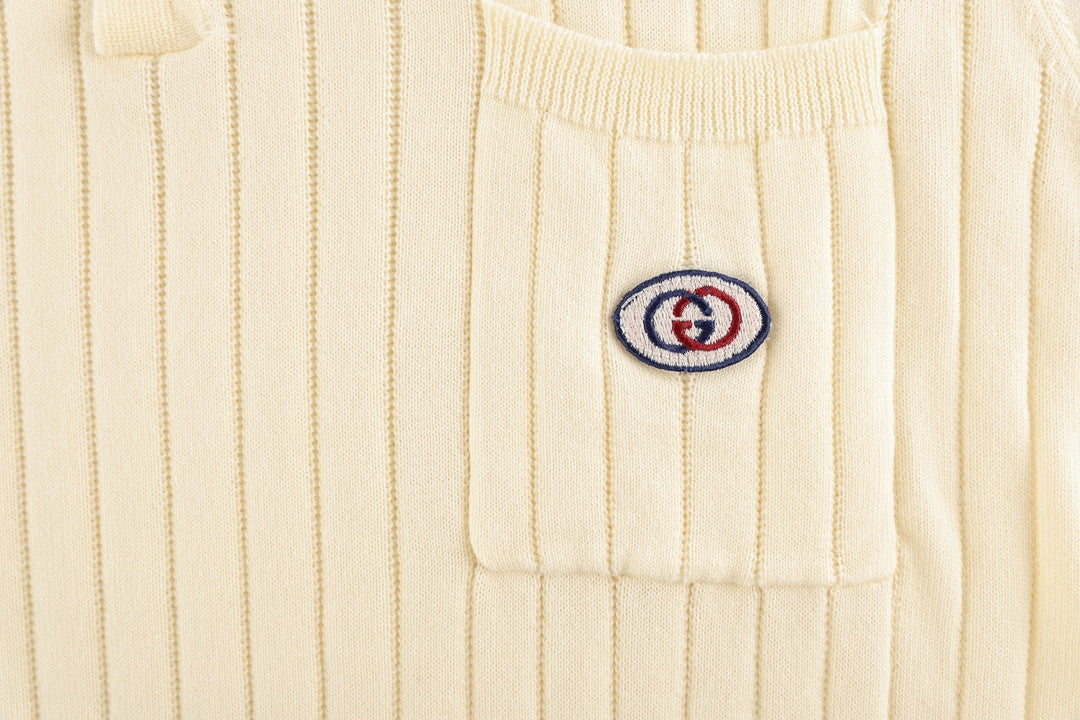 GUCCI GG Jacquard Knit Polo Sweater – Unisex Luxury Icon in Beige, XS–L