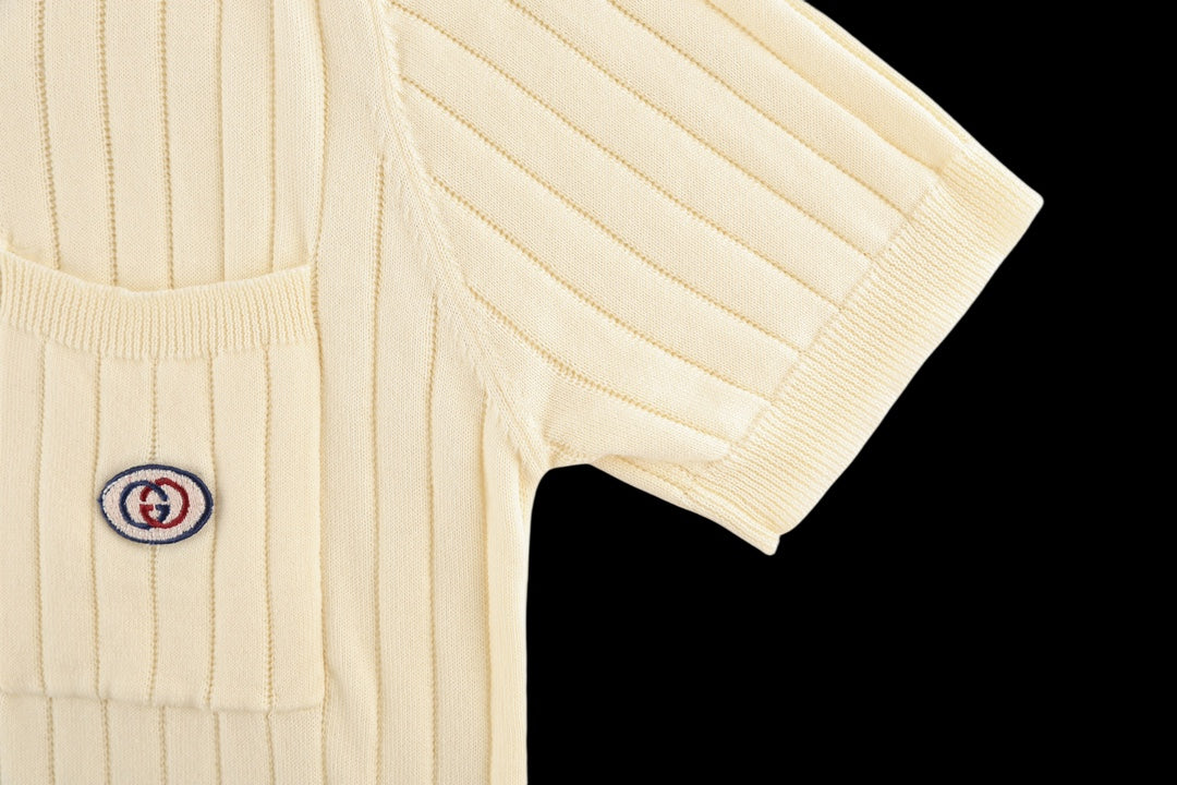 GUCCI GG Jacquard Knit Polo Sweater – Unisex Luxury Icon in Beige, XS–L
