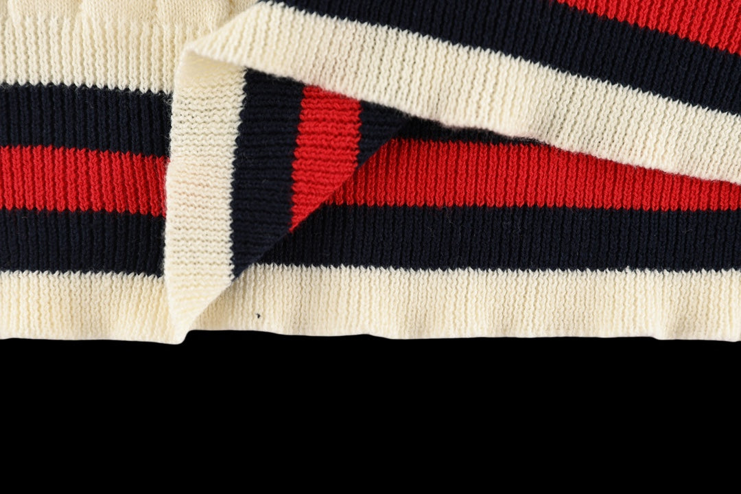 GUCCI GG Jacquard Knit Polo Sweater – Unisex Luxury Icon in Beige, XS–L