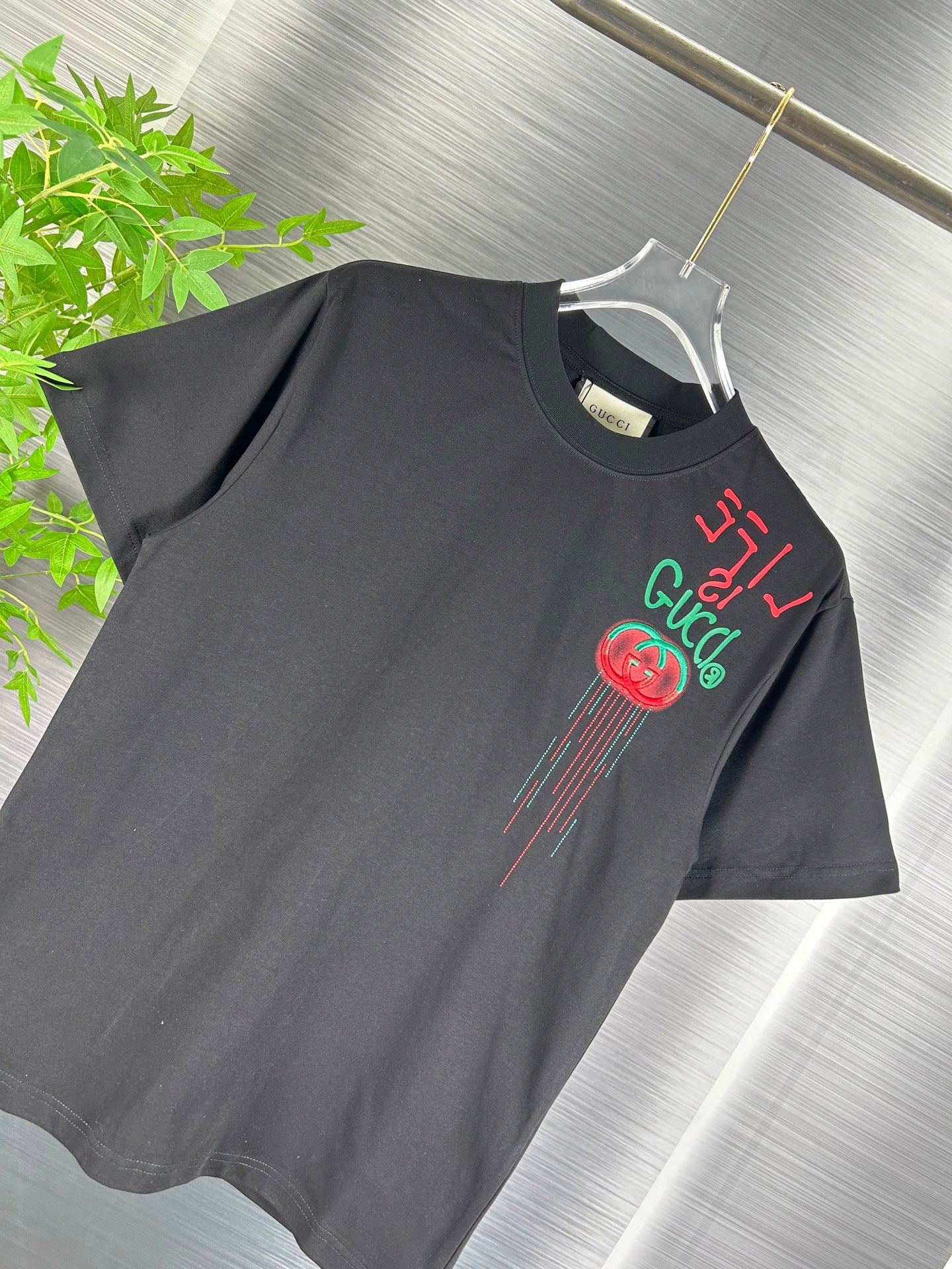 GUCCI Embroidered Graphic Cotton T-Shirt – Unisex Oversized Fit, White, S–XL