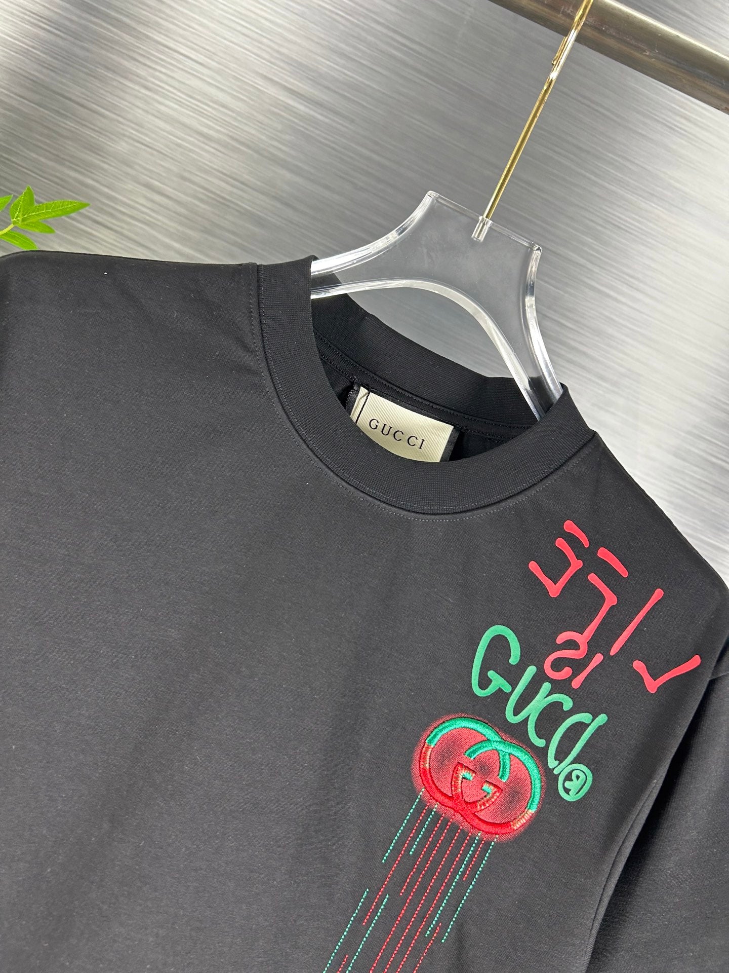GUCCI Embroidered Graphic Cotton T-Shirt – Unisex Oversized Fit, White, S–XL