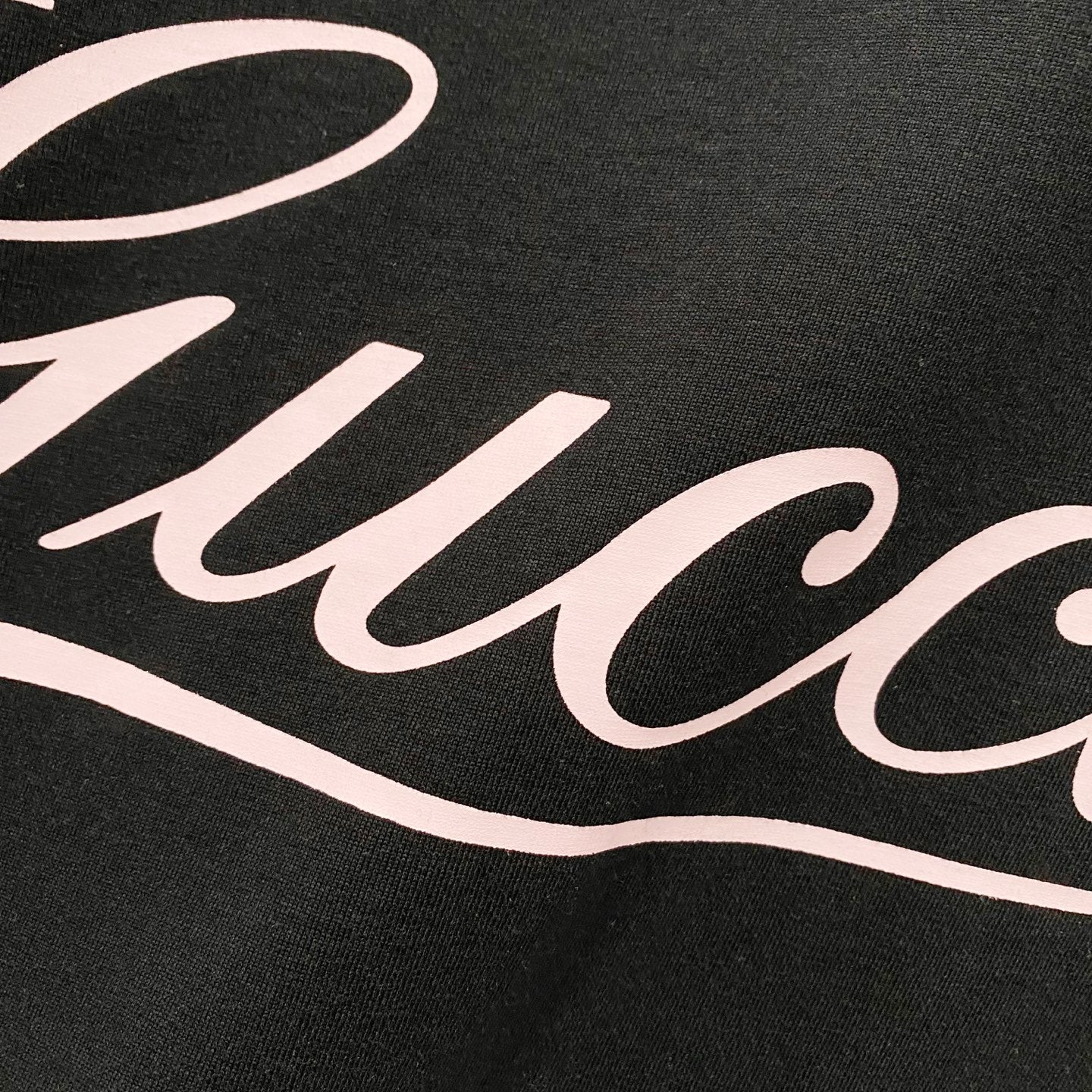 GUCCI Musical Note Signature Logo Print Crewneck T-Shirt – Unisex Premium Cotton in Black/White, S–XL