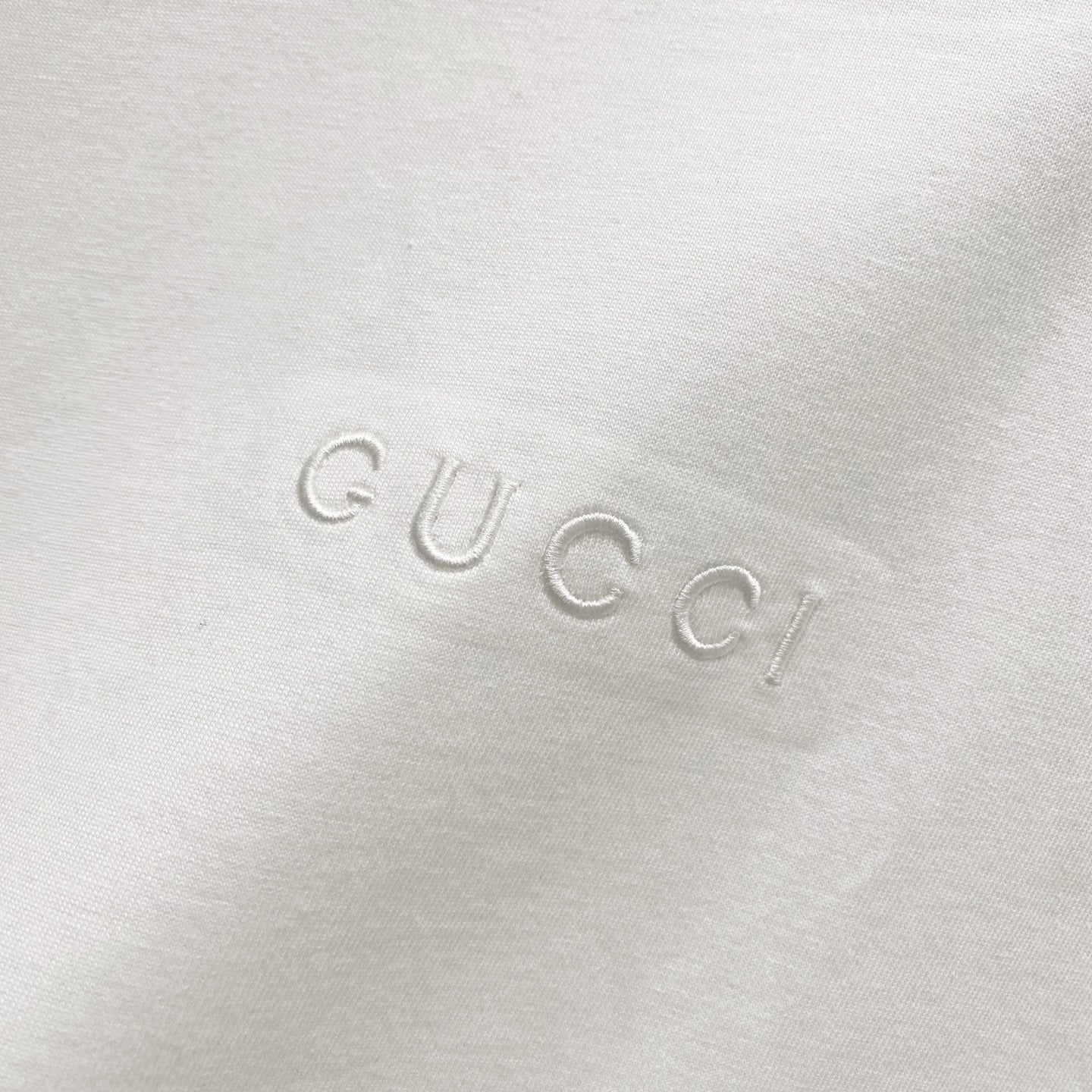 GUCCI Mini Logo Embroidered Crewneck T-Shirt – Unisex Premium Cotton in Black/White, S–XL