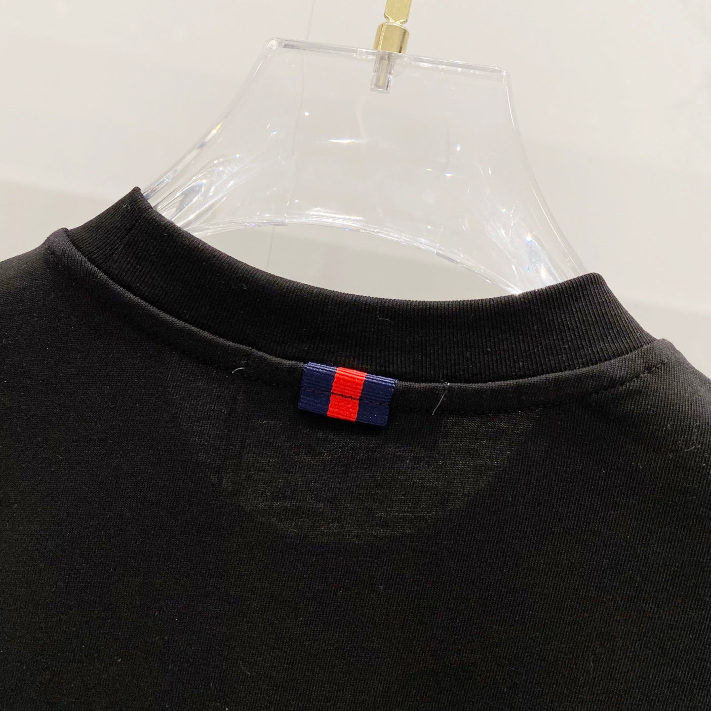 GUCCI Mini Logo Embroidered Crewneck T-Shirt – Unisex 320g Premium Cotton in Black/White, S–XL