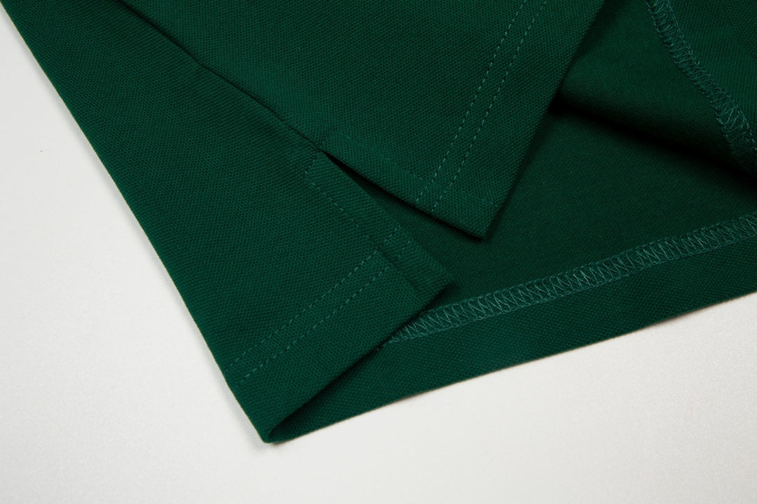 GUCCI 2024 Spring/Summer Contrast-Panel Polo Shirt – Men’s Premium Cotton, M–3XL