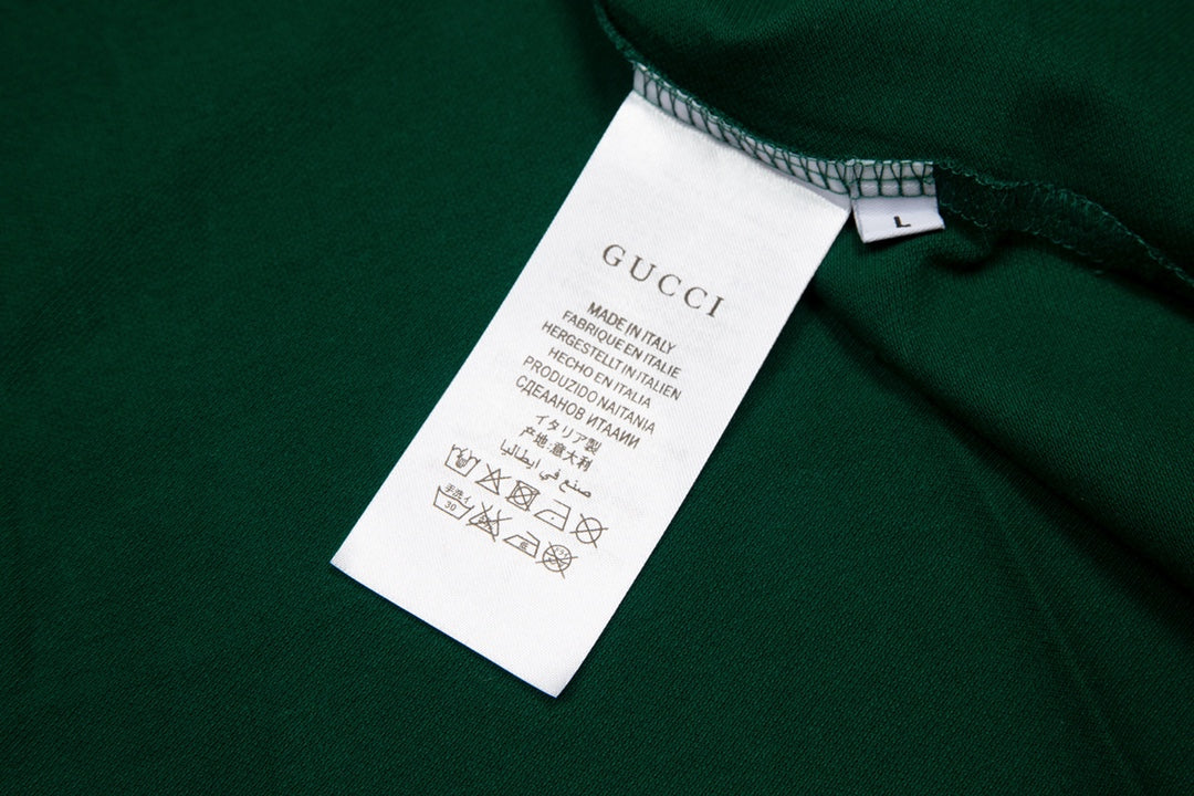 GUCCI 2024 Spring/Summer Contrast-Panel Polo Shirt – Men’s Premium Cotton, M–3XL