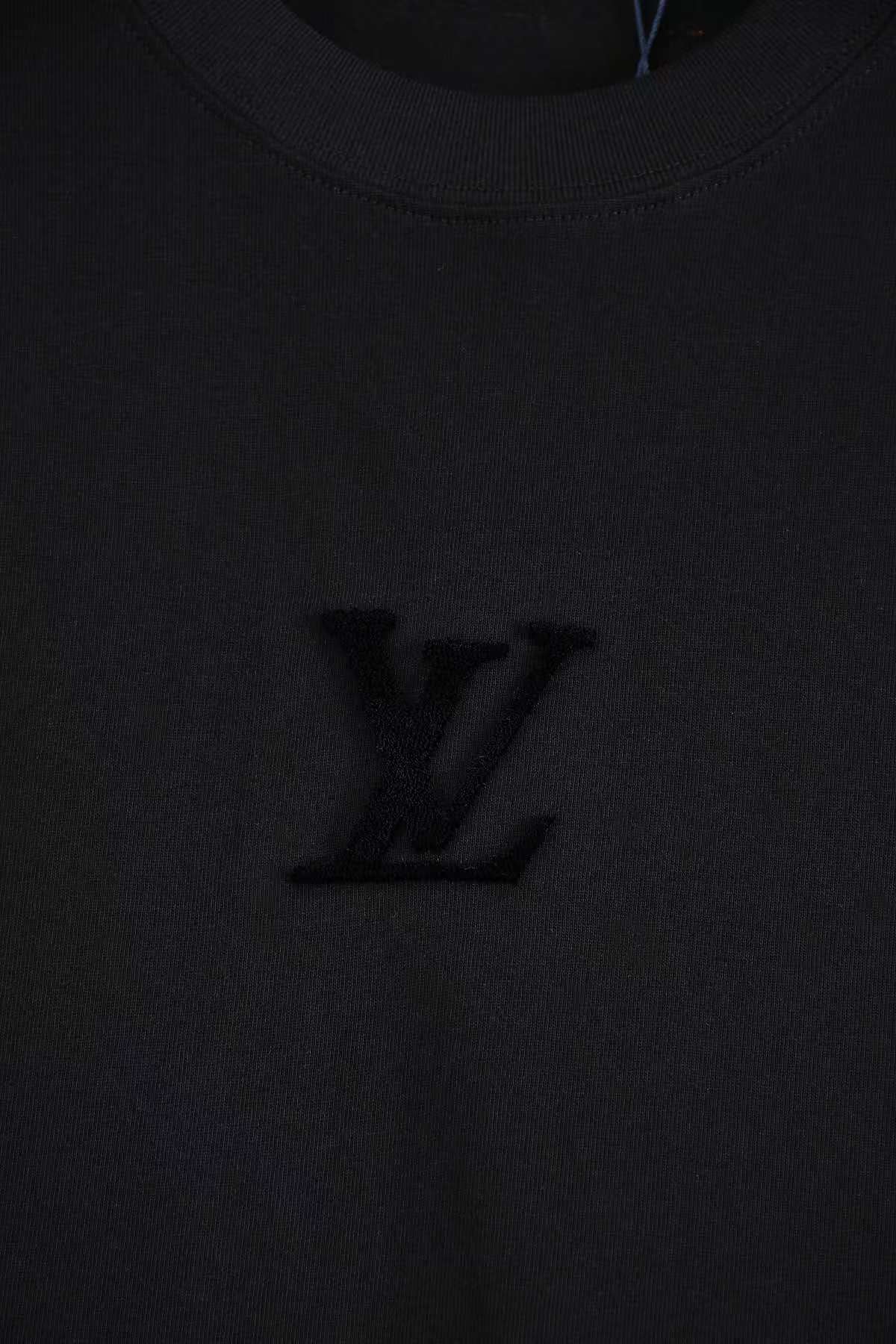 Louis Vuitton 25 Early Spring Embossed Logo Round Neck T-Shirt – XS, S, M, L – Unisex Premium Cotton Tee