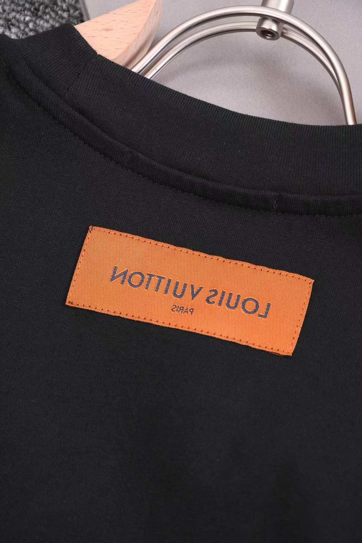 Louis Vuitton 25 Early Spring Embossed Logo Round Neck T-Shirt – XS, S, M, L – Unisex Premium Cotton Tee