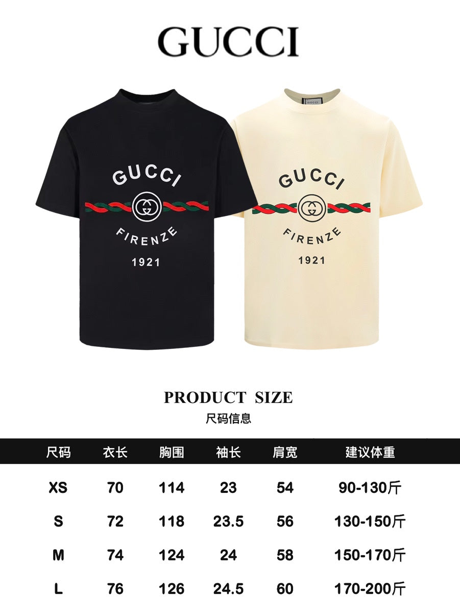 GUCCI 24SS Classic Oversized T-Shirt – Premium 280g Double-Yarn Cotton