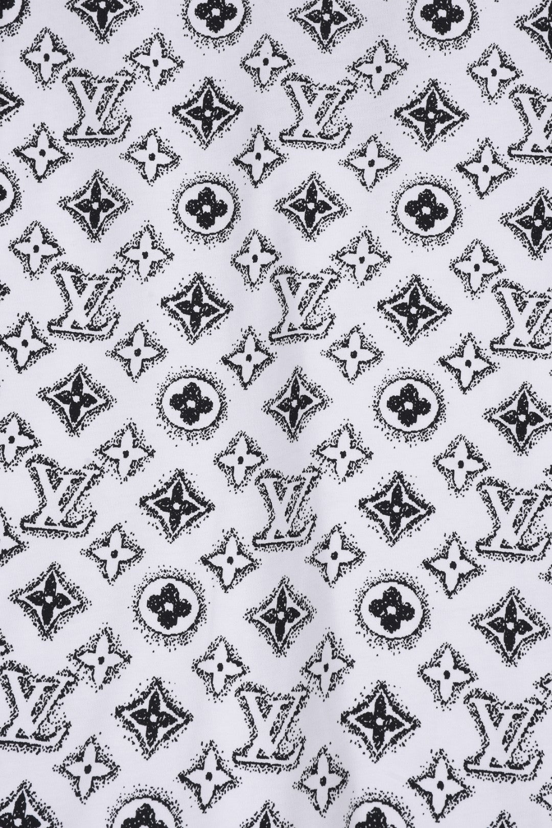 Louis Vuitton 25SS Classic Monogram Full-Print Logo Round Neck T-Shirt – XS, S, M, L – Unisex Premium Cotton Tee
