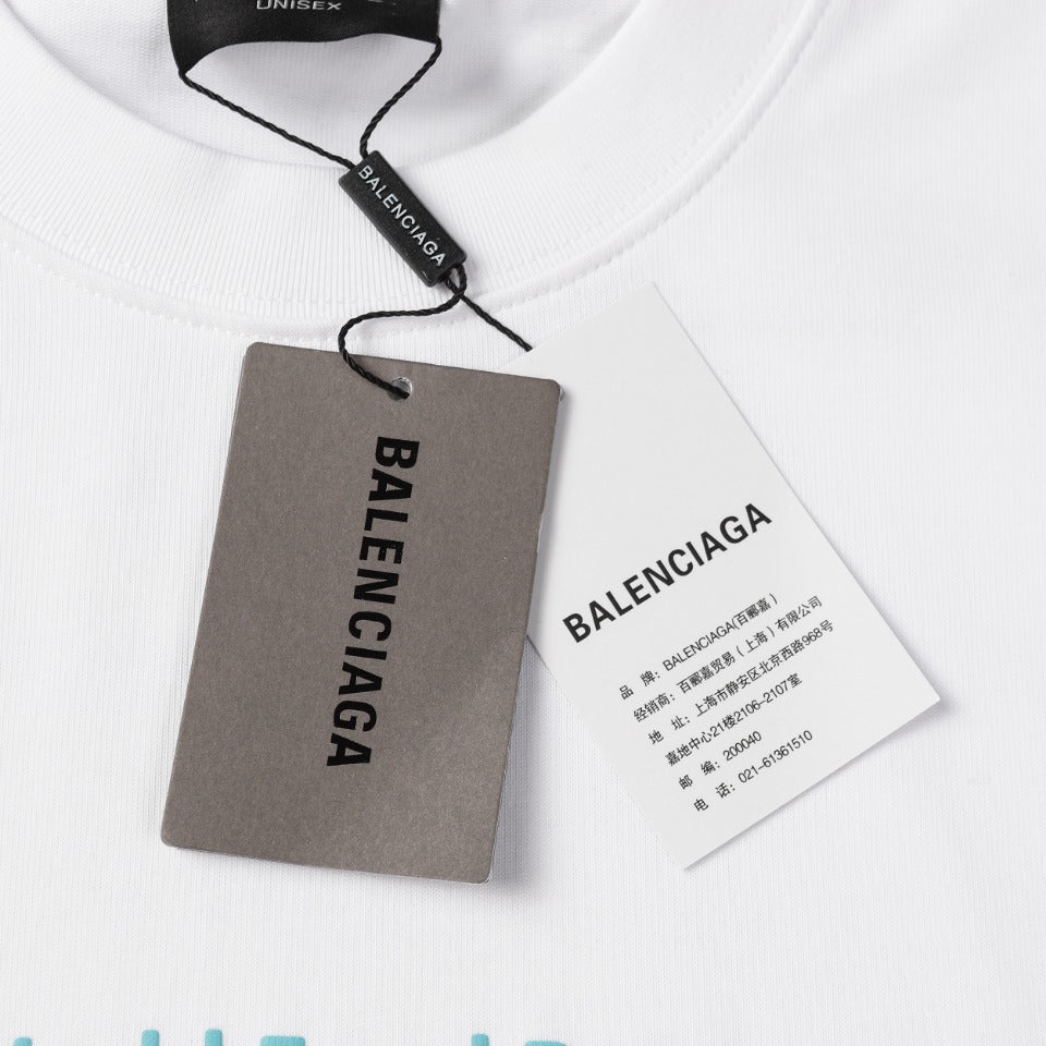 BALENCIAGA 2024 SS World Food Programme Charity Edition T-Shirt – 350g Premium Cotton, XS–L (Oversized Fit)