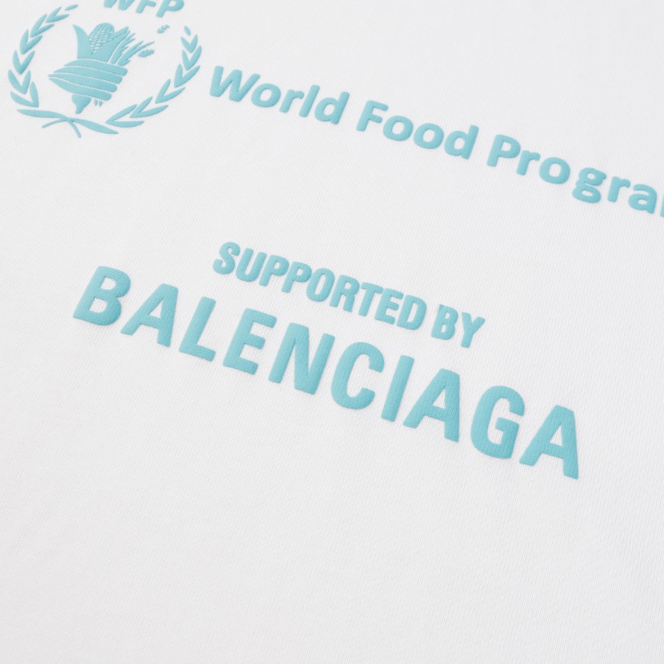 BALENCIAGA 2024 SS World Food Programme Charity Edition T-Shirt – 350g Premium Cotton, XS–L (Oversized Fit)