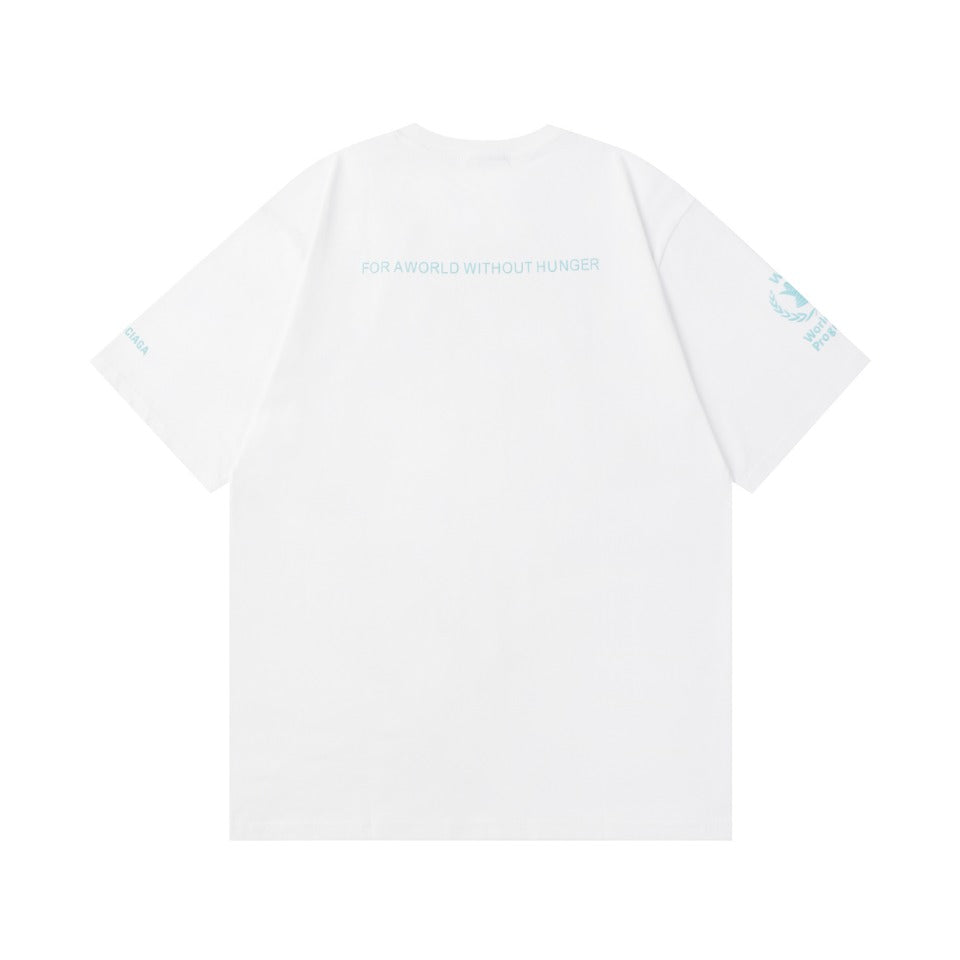 BALENCIAGA 2024 SS World Food Programme Charity Edition T-Shirt – 350g Premium Cotton, XS–L (Oversized Fit)