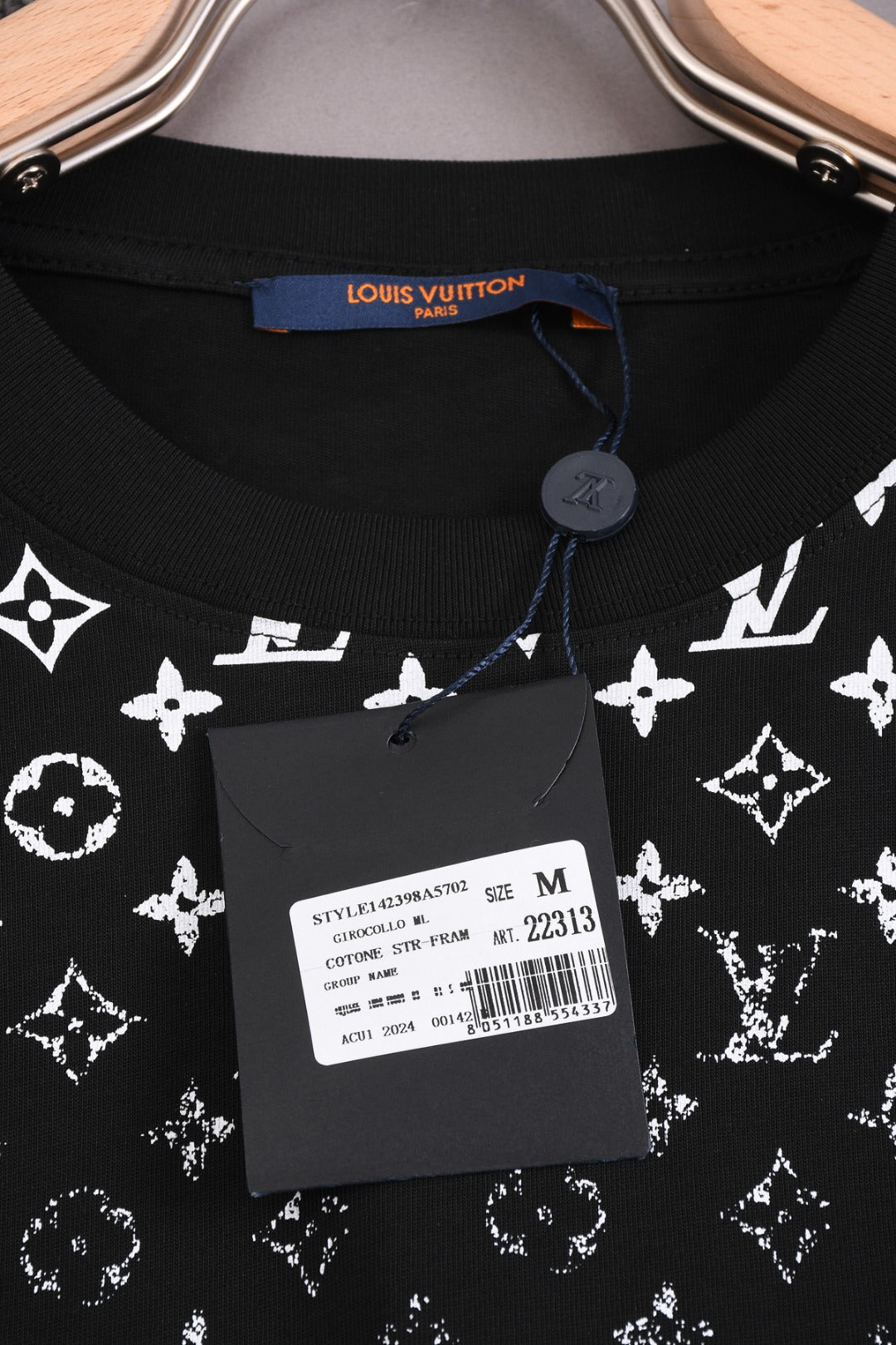 Louis Vuitton 25SS Classic Gradient Print Logo T-Shirt – XS, S, M, L – Unisex Premium Cotton Tee