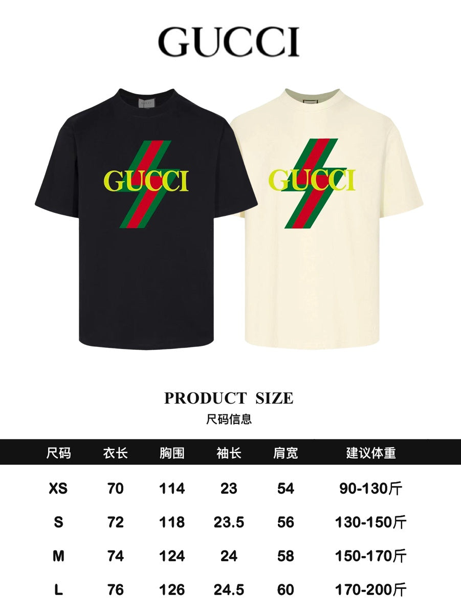 GUCCI 24SS Classic Oversized T-Shirt – 280g Premium Cotton (XS–L)