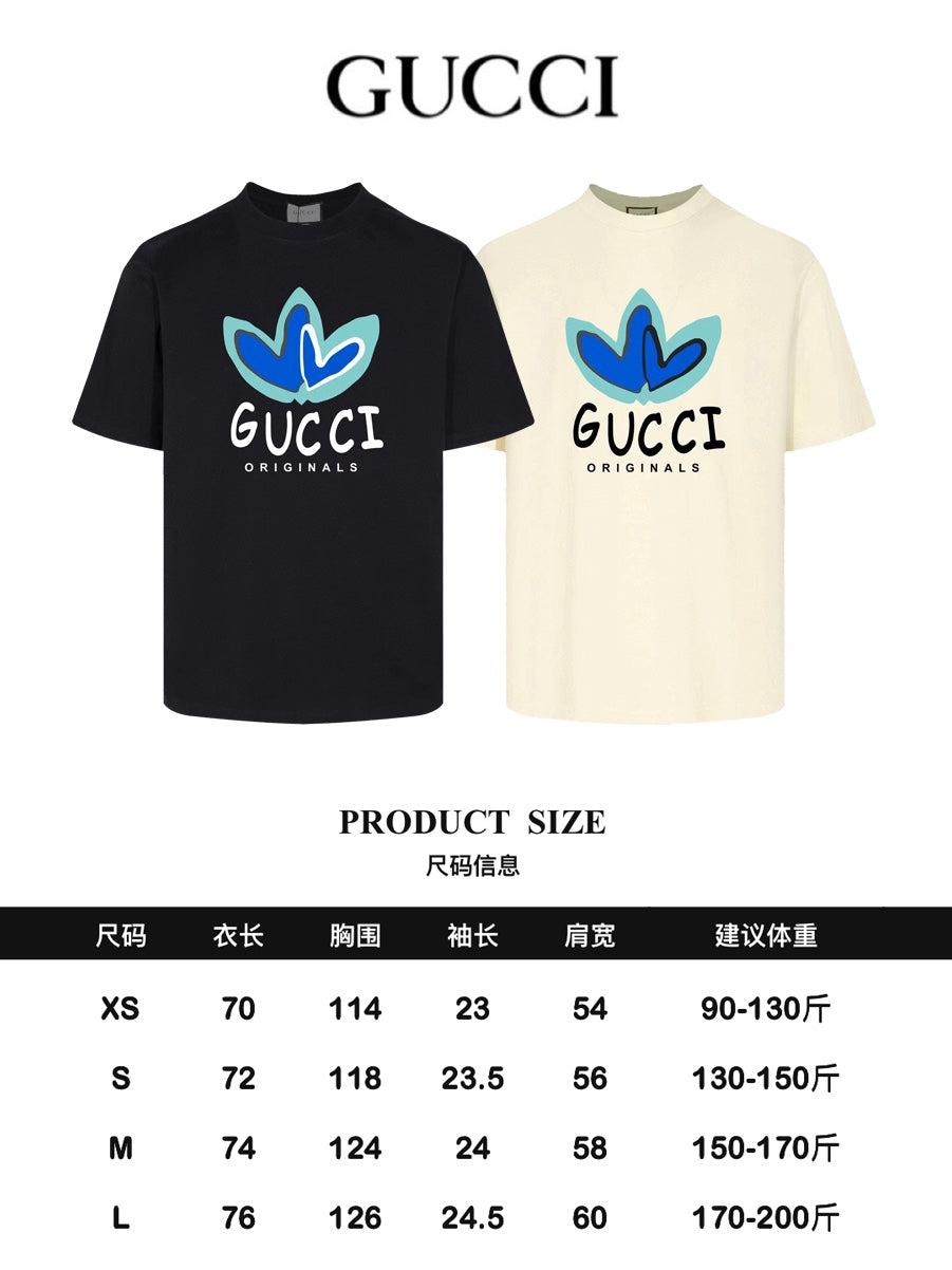 GUCCI 24SS Classic Oversized T-Shirt – Premium 280g Cotton (XS–L)
