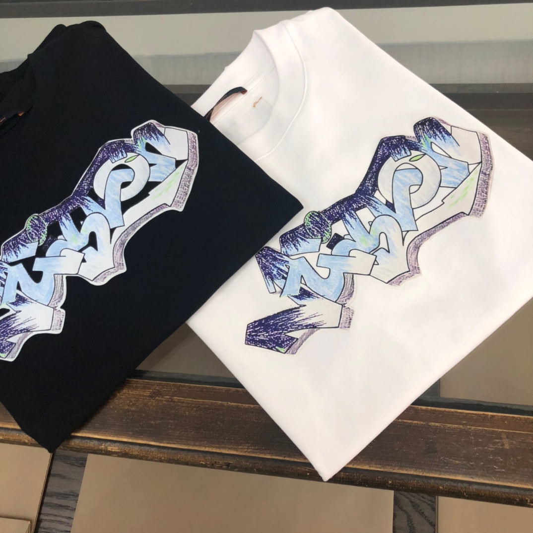 LV Summer New Crewneck T-Shirt – Unisex, M-XXXL, Complete Tags