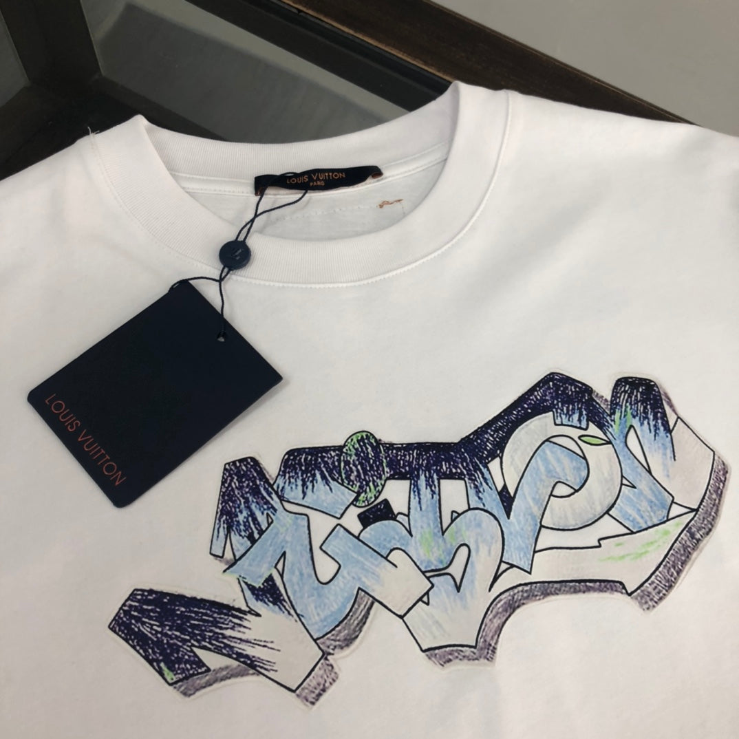 LV Summer New Crewneck T-Shirt – Unisex, M-XXXL, Complete Tags