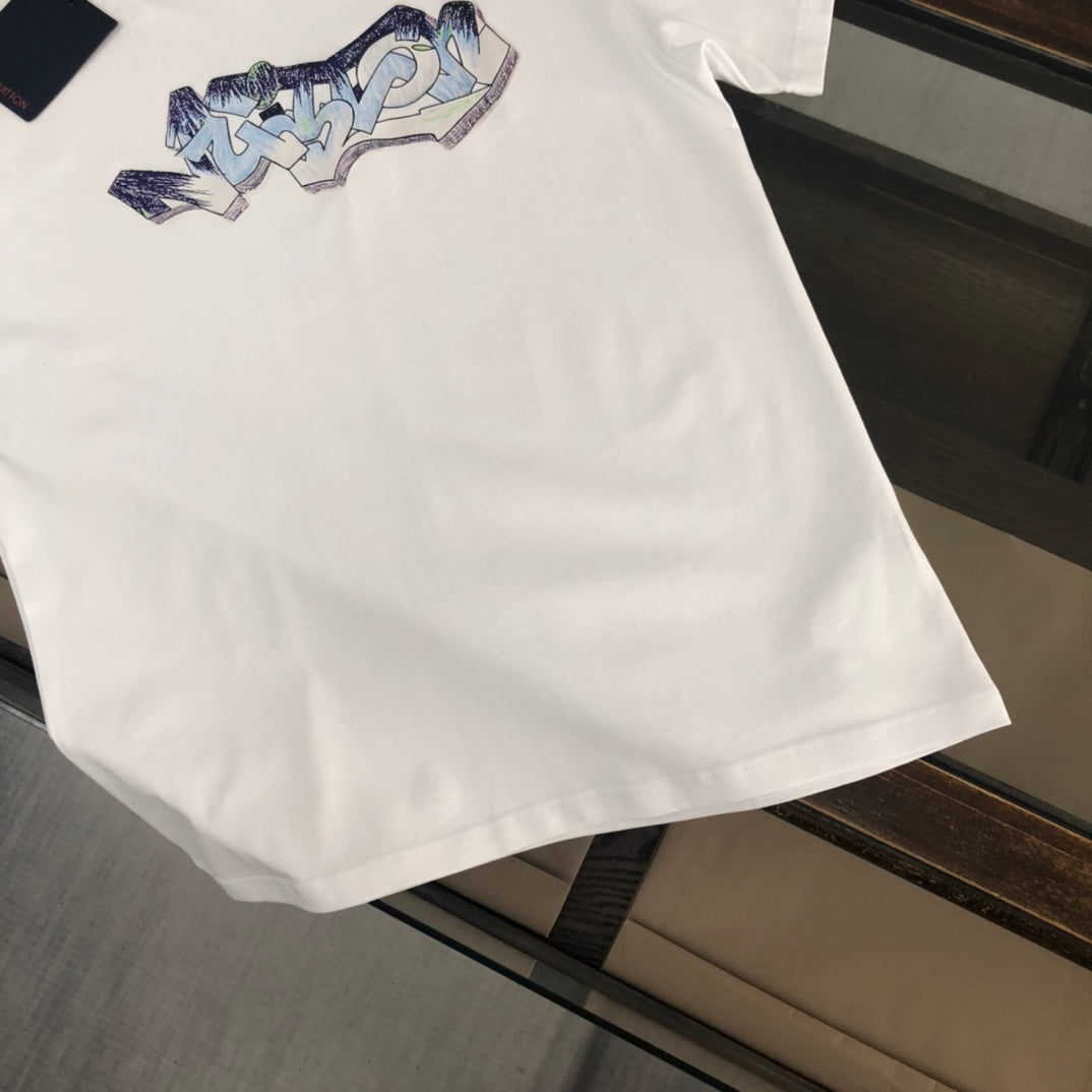 LV Summer New Crewneck T-Shirt – Unisex, M-XXXL, Complete Tags