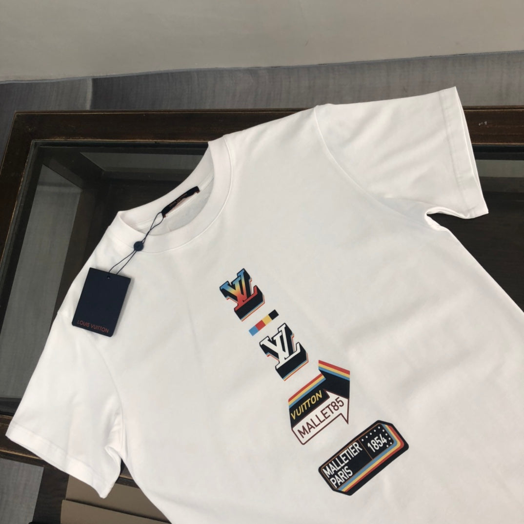 Louis Vuitton 25SS Summer Streetwear T-Shirt – Premium High-Density Cotton, Soft & Breathable, Unisex M-3XL