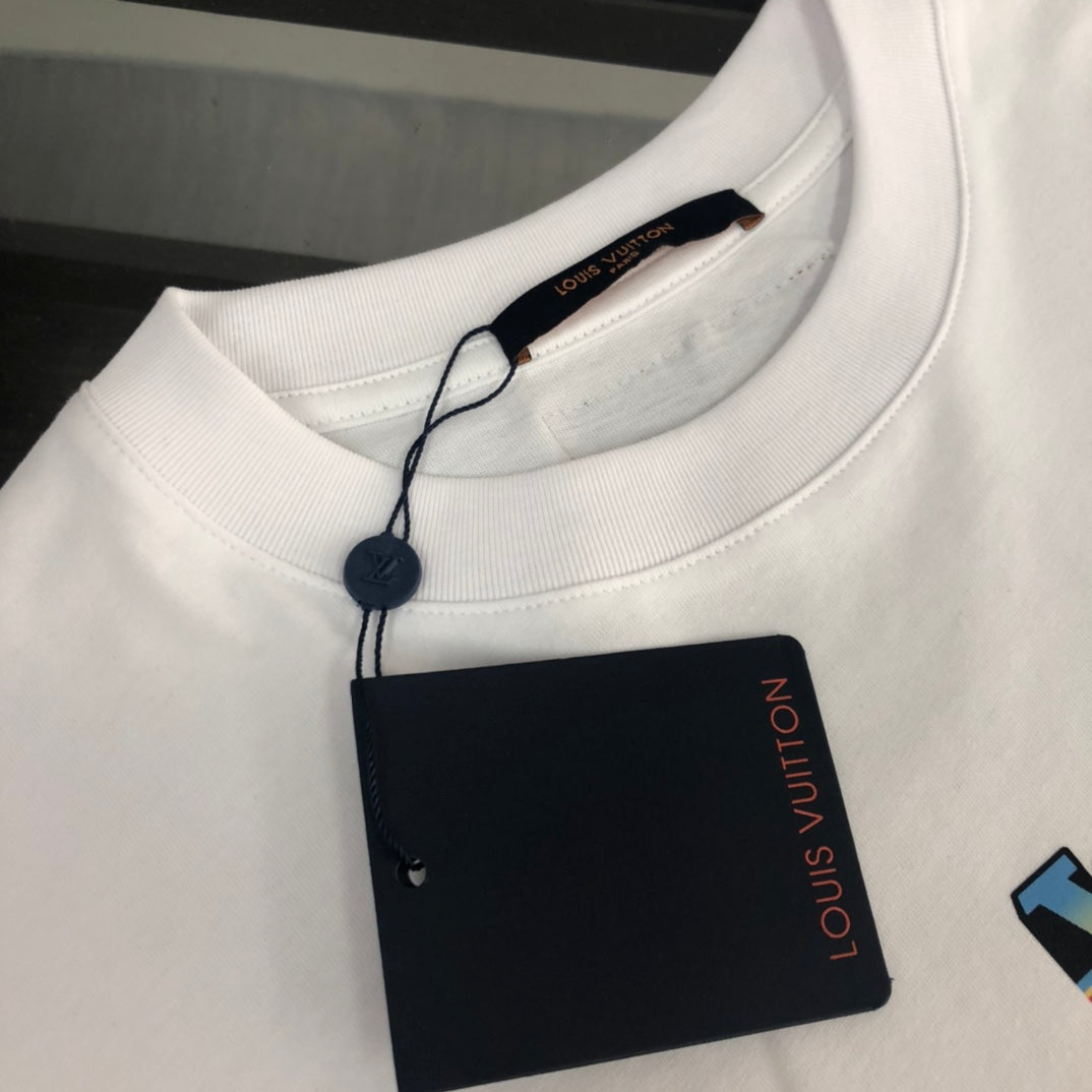Louis Vuitton 25SS Summer Streetwear T-Shirt – Premium High-Density Cotton, Soft & Breathable, Unisex M-3XL