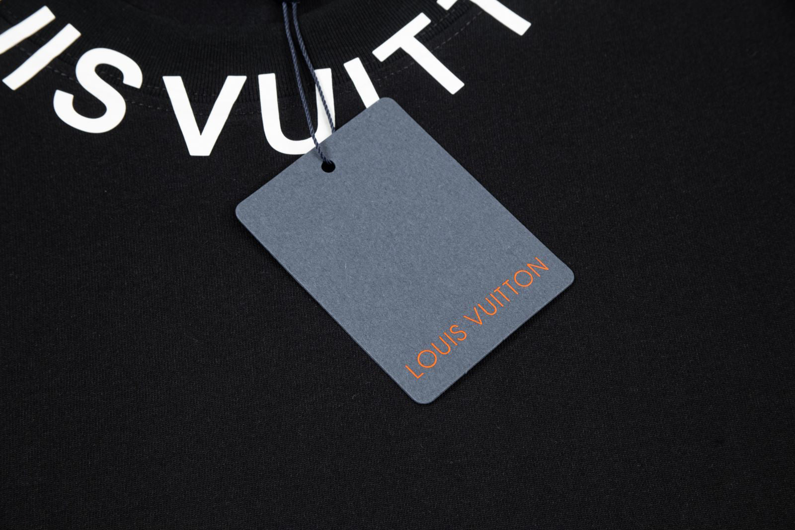 Louis Vuitton (LV) Short Sleeve T-Shirt – Silicone Letter Neck, Premium 32s Double Yarn 260g Cotton, Unisex S-XXL