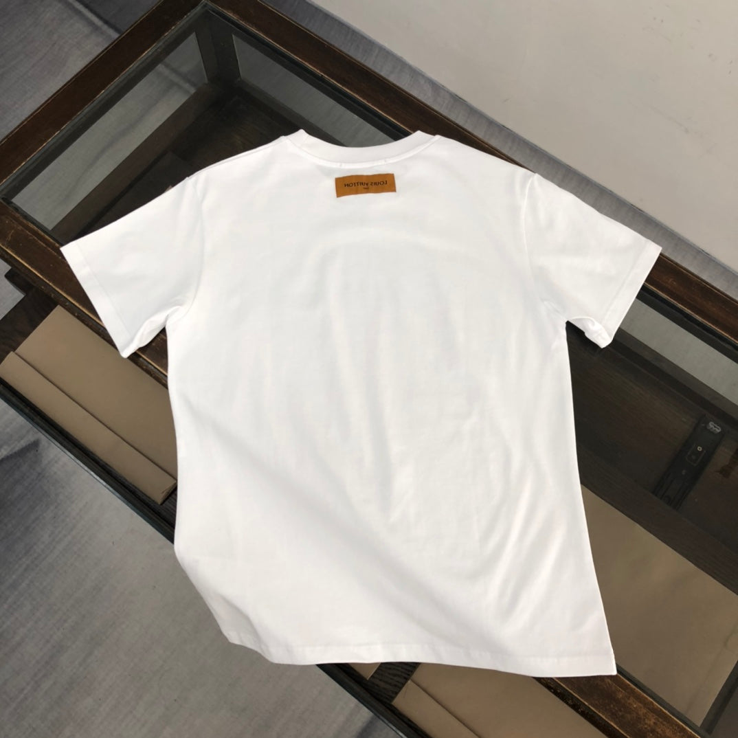 Louis Vuitton (LV) Summer New Street Style Short Sleeve T-Shirt – Premium High-Density Cotton, Unisex M-3XL
