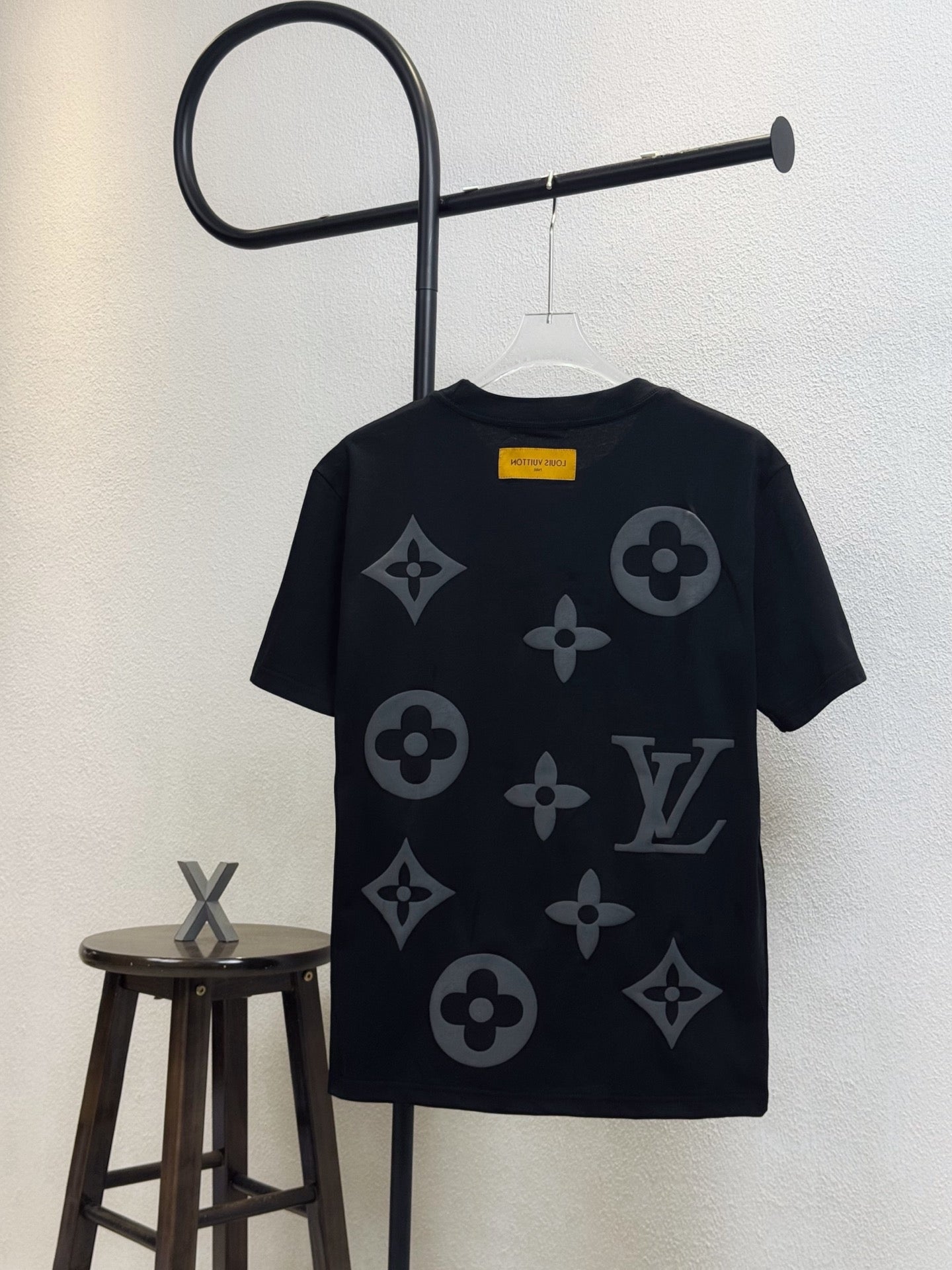 Louis Vuitton (LV) XB84 Classic Logo Full-Print Foam Round Neck Short Sleeve T-Shirt – Unisex S-XL