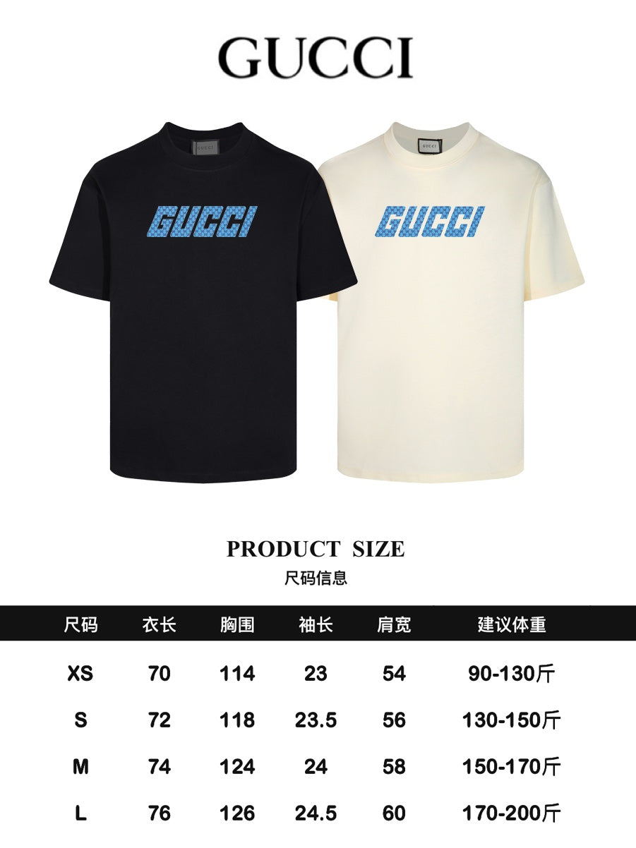 GUCCI 24SS Classic T-Shirt | Premium Workshop Quality | Black / Apricot (XS–L)