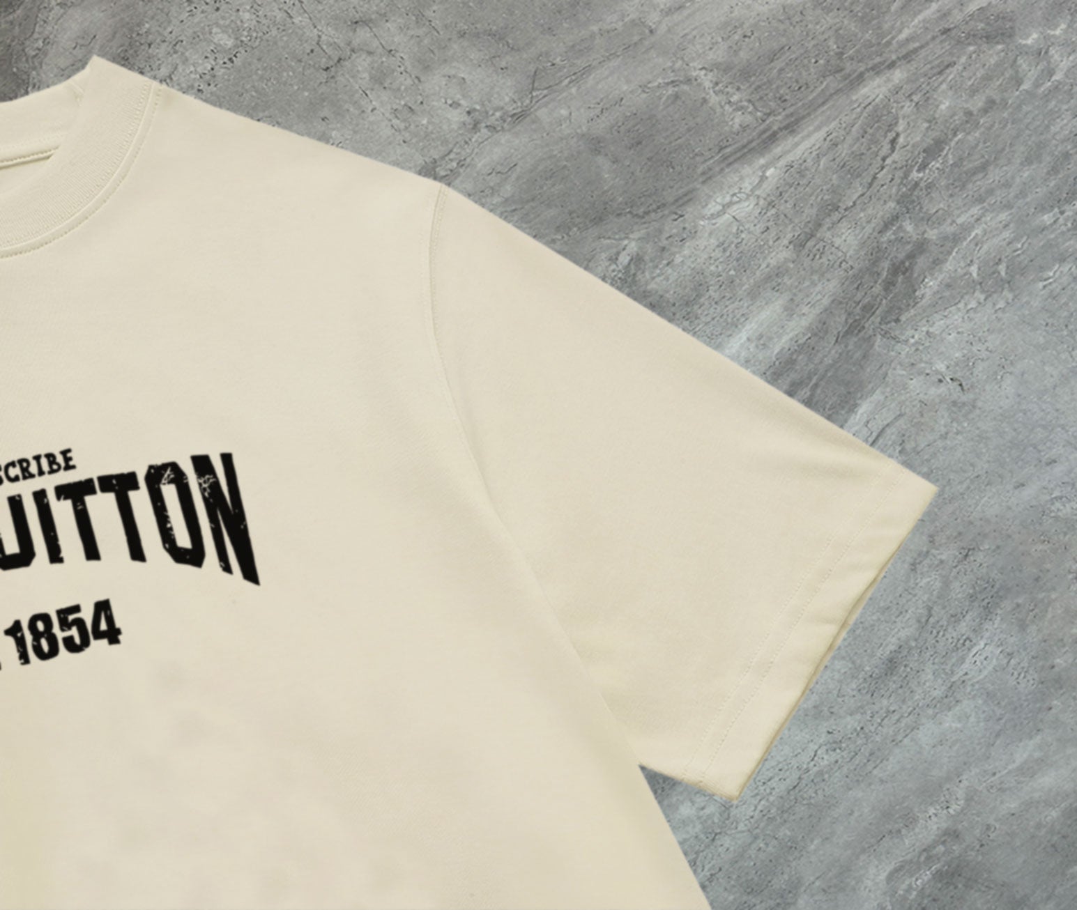 Louis Vuitton 2025 Premium Round Neck T-Shirt with Embroidered Sleeve Logo – Unisex Casual Tee (S-2XL, Black/White/Beige)