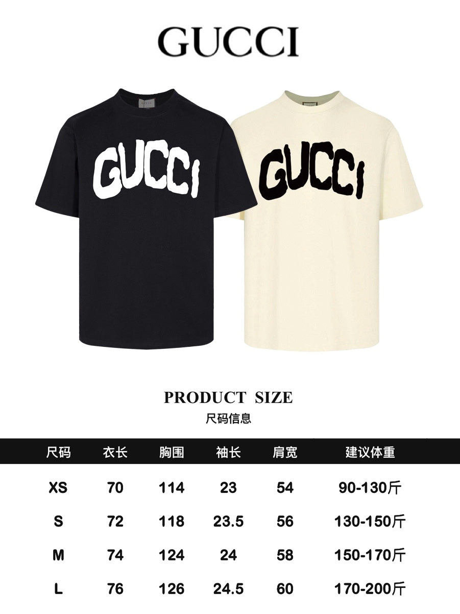 GUCCI 24SS Signature Oversized T-Shirt | Premium 280g Double-Yarn Cotton | XS–L