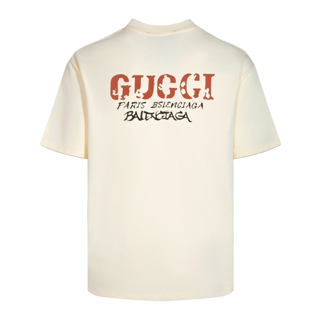 GUCCI 24SS Classic Oversized T-Shirt – Premium Double-Yarn Cotton (Size XS–L)