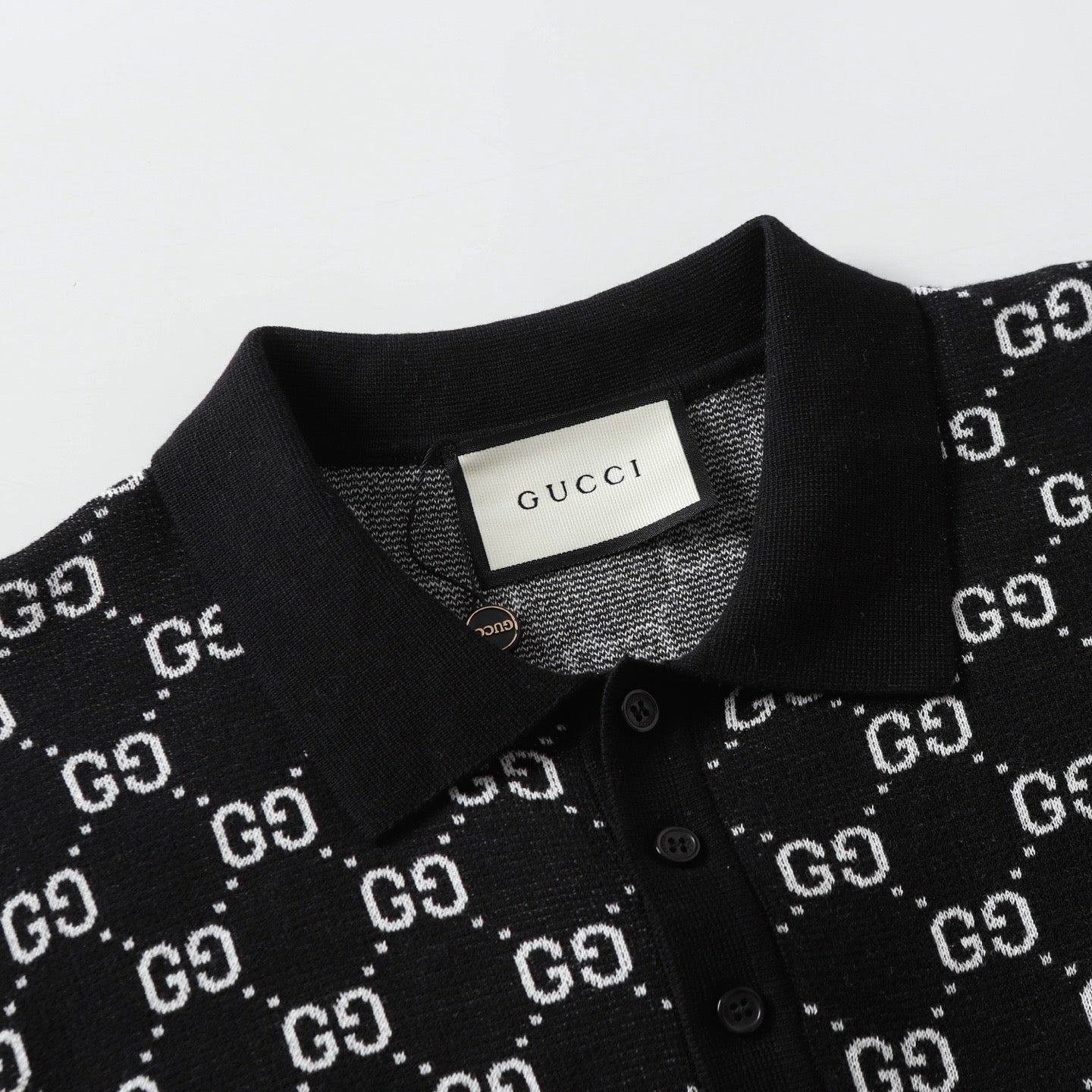 GUCCI Logo Jacquard Knit Crewneck T-Shirt – Unisex Luxury Edition (XS–L)