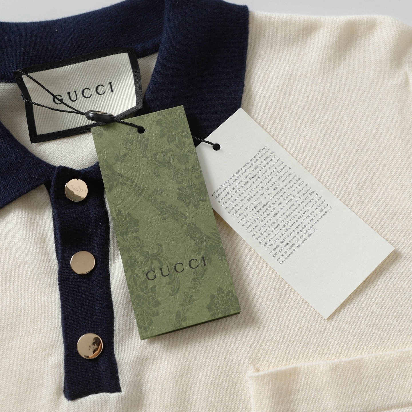GUCCI Logo Jacquard Knit Crewneck T-Shirt – Unisex Luxury Edition (XS–L)
