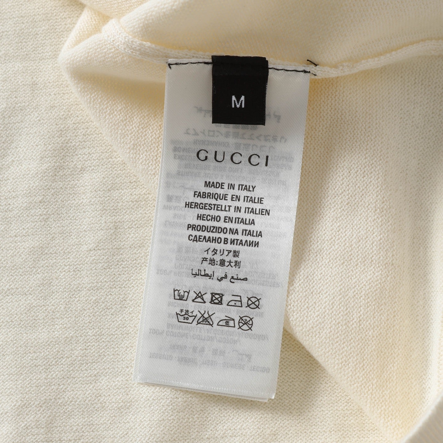 GUCCI Logo Jacquard Knit Crewneck T-Shirt – Unisex Luxury Edition (XS–L)