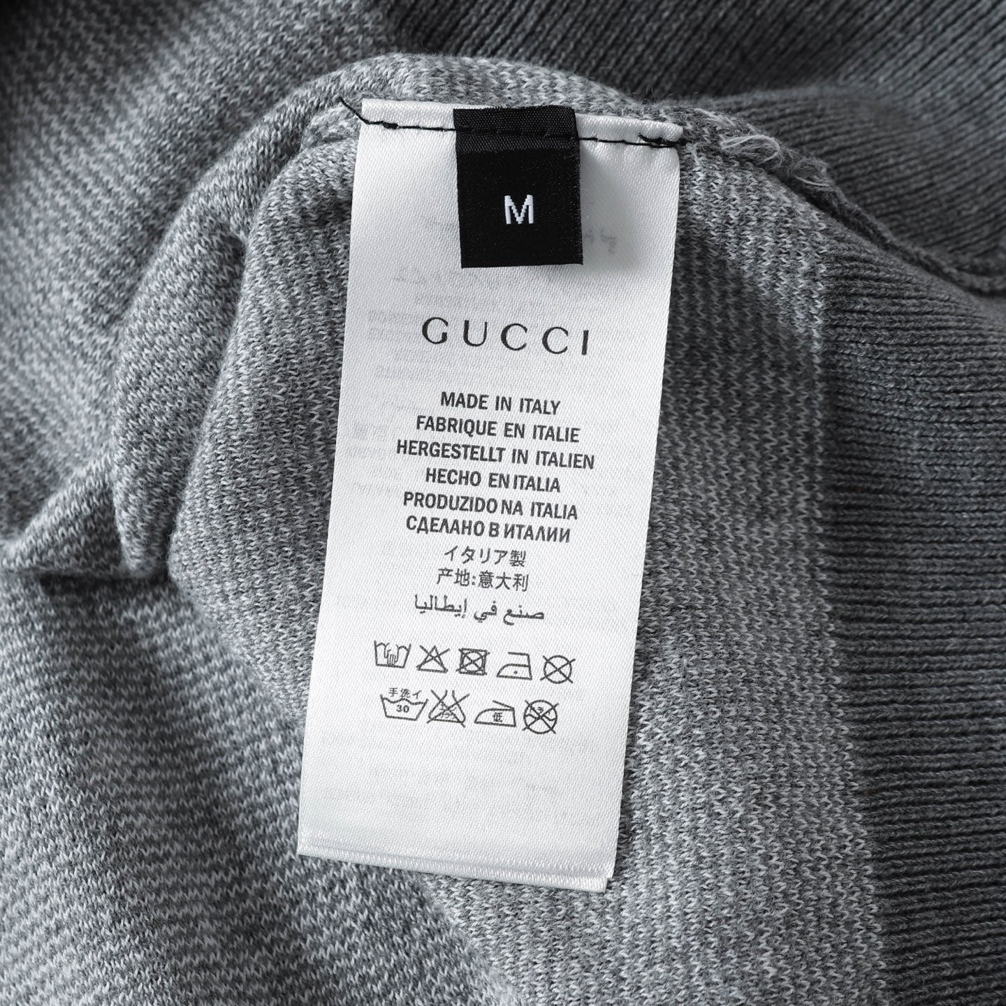 GUCCI Logo Jacquard Knit Crewneck T-Shirt – Unisex Luxury Edition (XS–L)