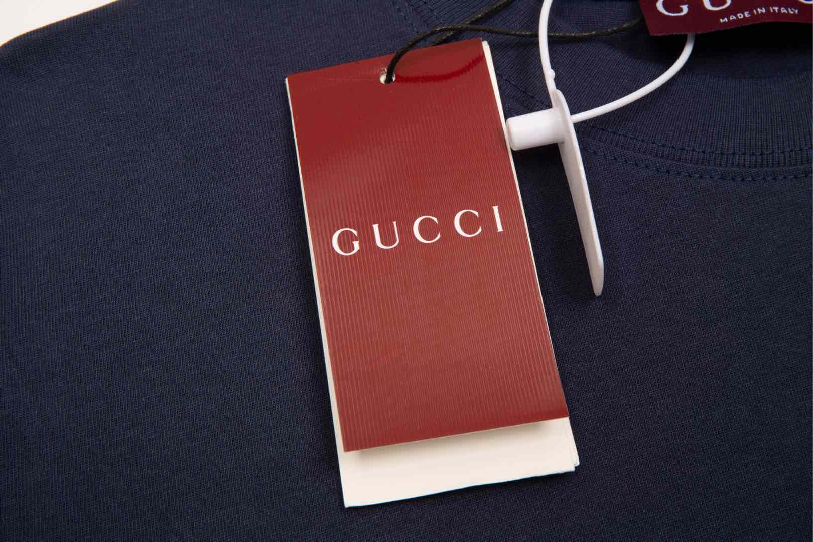 GUCCI Logo Jacquard Knit Crewneck T-Shirt – Unisex Luxury Edition (XS–L)