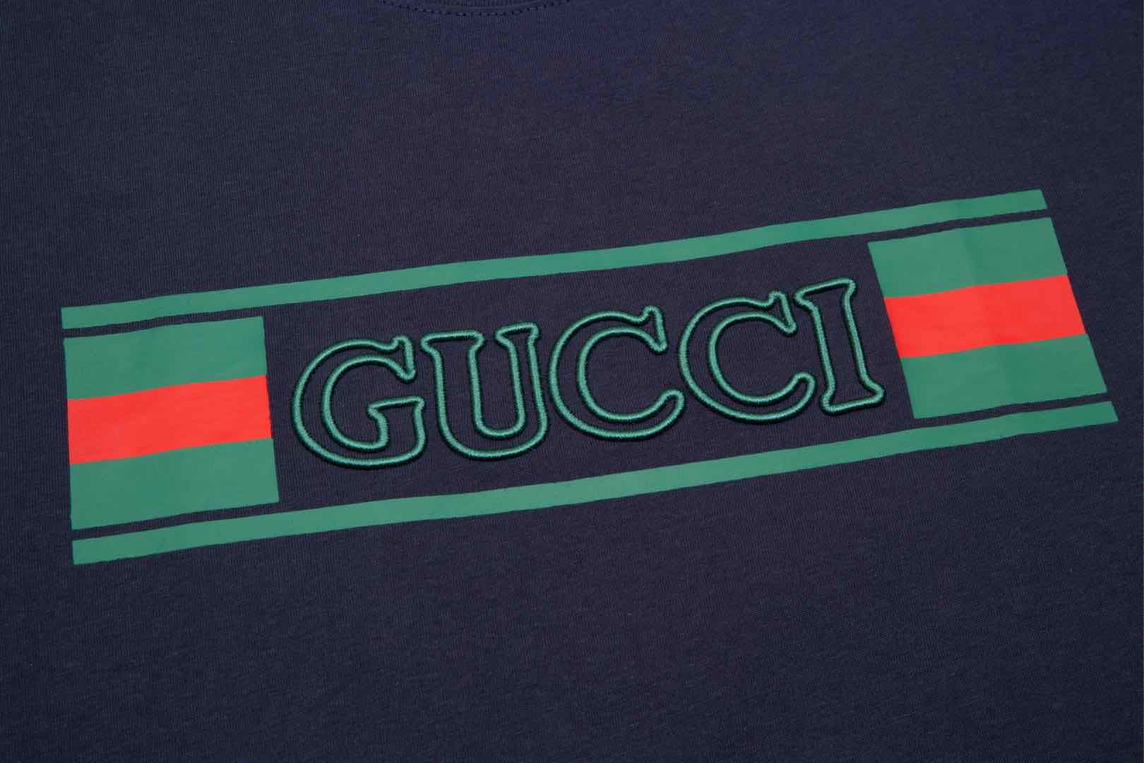 GUCCI Logo Jacquard Knit Crewneck T-Shirt – Unisex Luxury Edition (XS–L)
