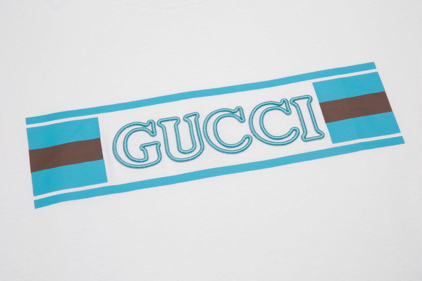 GUCCI Logo Jacquard Knit Crewneck T-Shirt – Unisex Luxury Edition (XS–L)
