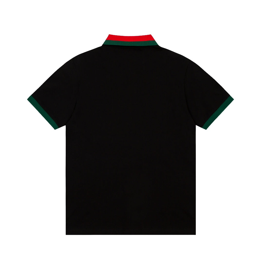 GUCCI Spring/Summer Polo Shirt – Color-Block Design, Premium Fabric (M–3XL)