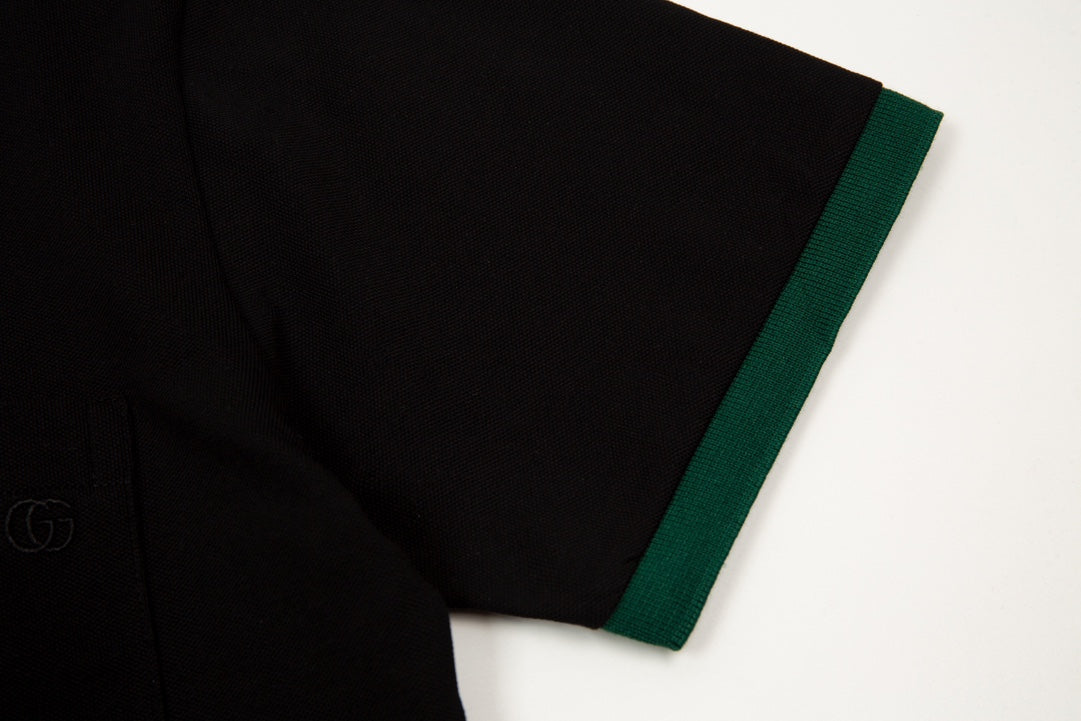 GUCCI Spring/Summer Polo Shirt – Color-Block Design, Premium Fabric (M–3XL)