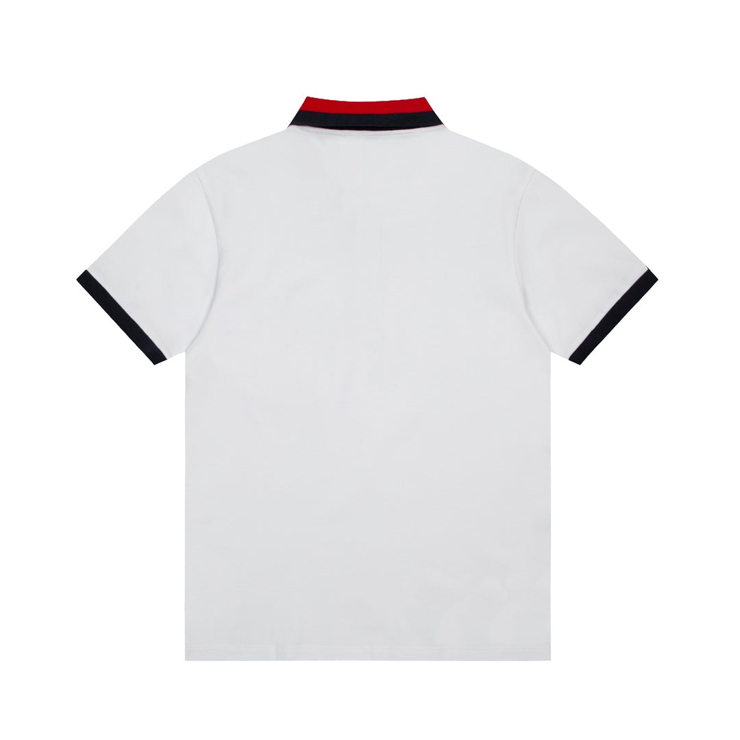 GUCCI Spring/Summer Polo Shirt – Color-Block Design, Premium Fabric (M–3XL)