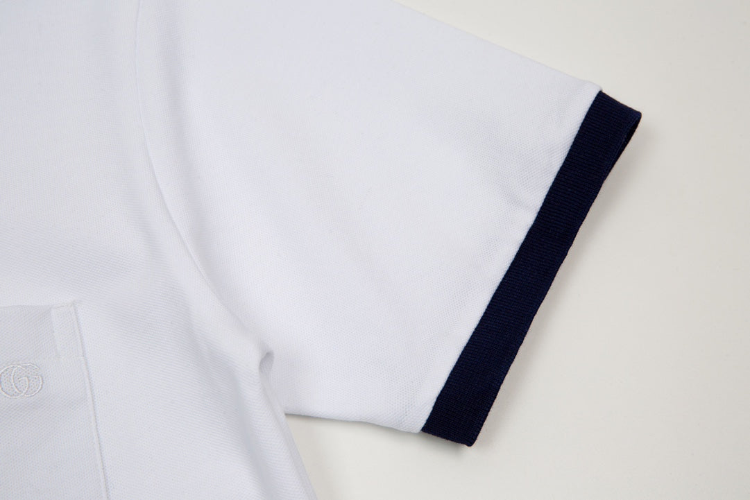 GUCCI Spring/Summer Polo Shirt – Color-Block Design, Premium Fabric (M–3XL)