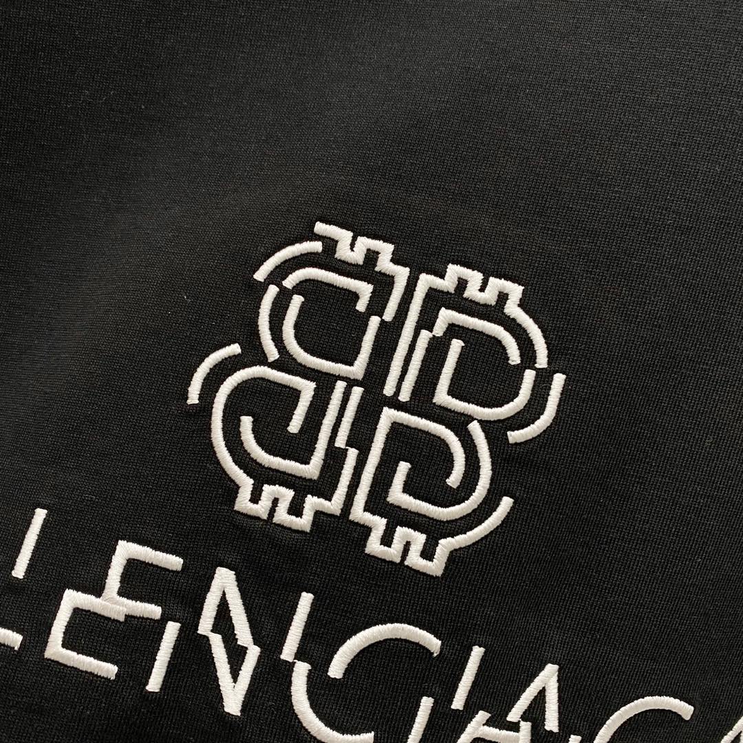 BALENCIAGA 320g Oversized Cotton T-Shirt with Dislocated Embroidered BB Logo – Unisex (S–XL)