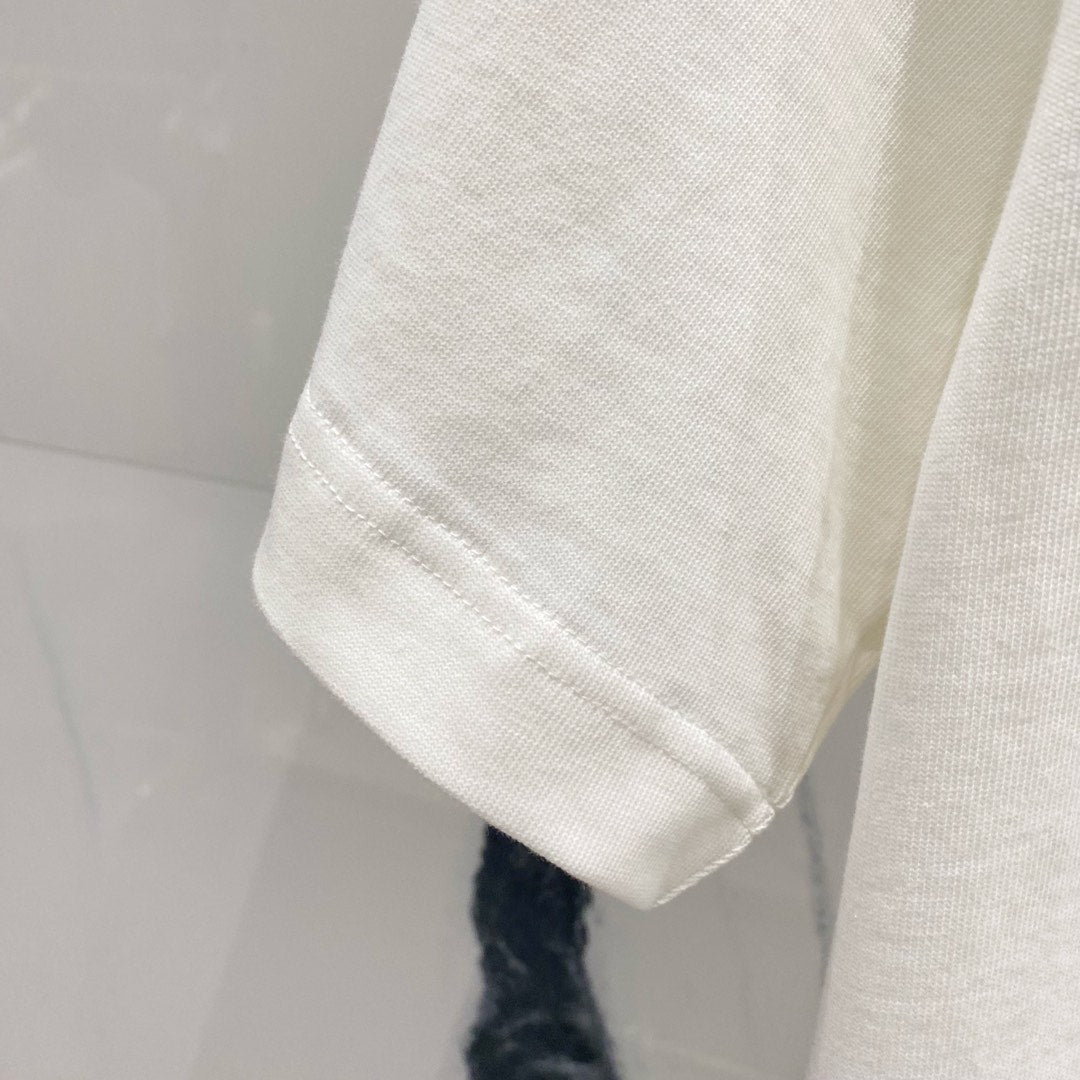 BALENCIAGA 320g Oversized Cotton T-Shirt with Appliqué Contrast Embroidered BB Logo – Unisex (S–XL)
