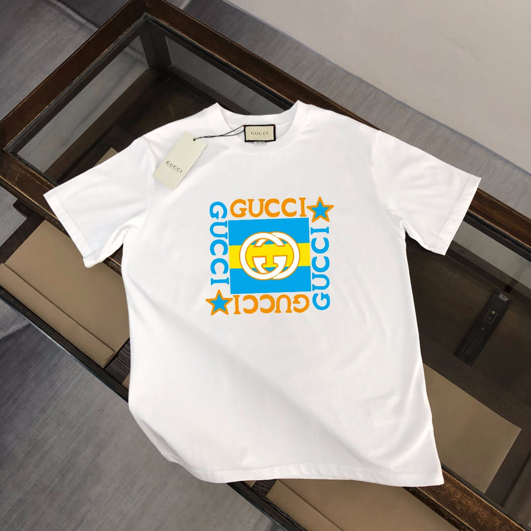 GUCCI Logo Print T-Shirt – Premium 50s Double-Spun Cotton Unisex Tee (S–XL)