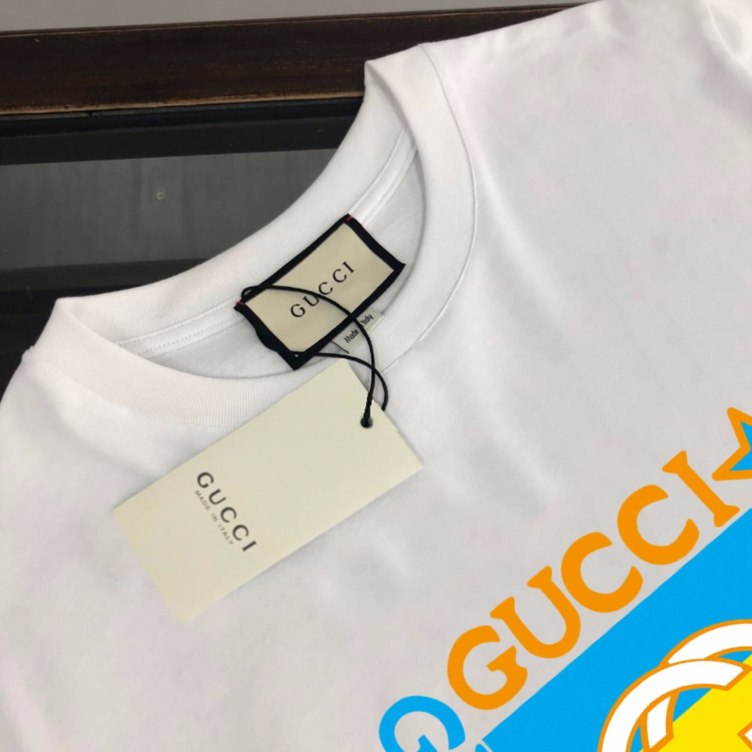 GUCCI Logo Print T-Shirt – Premium 50s Double-Spun Cotton Unisex Tee (S–XL)