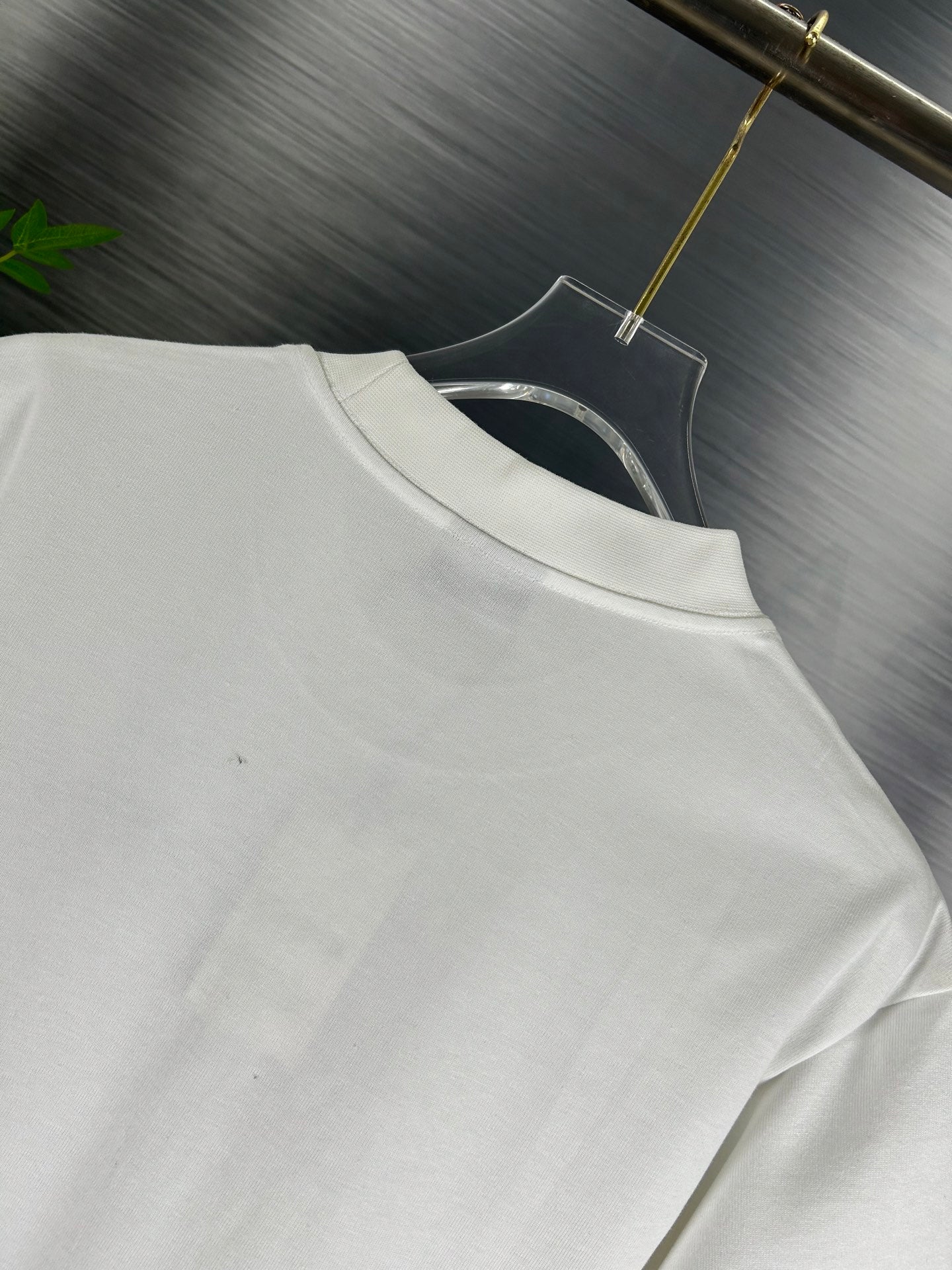 BALENCIAGA Distressed Classic Logo Embroidery T-Shirt – Oversized Drop Shoulder Fit (XS–L)