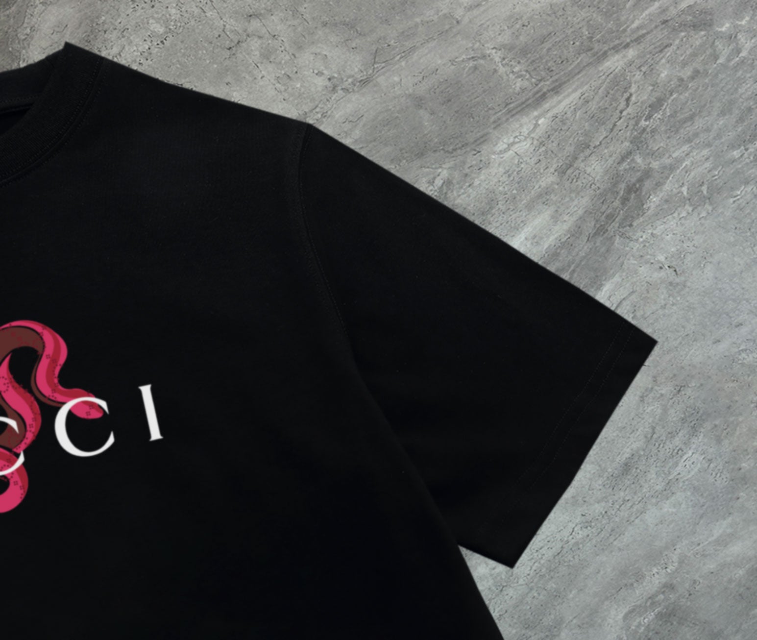 GUCCI 2025 New Embroidered Logo Cotton Crewneck T-Shirt (S–2XL)