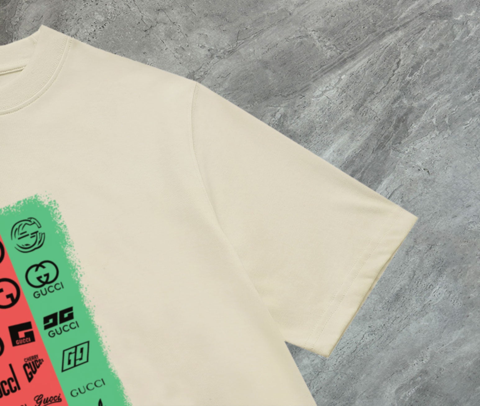 GUCCI 2025 New Embroidered Logo Cotton Crewneck T-Shirt (S–2XL)